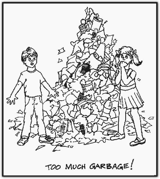 garbage coloring pages to print - photo #37